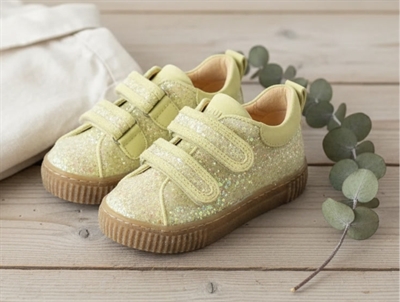 Angulus shoes light yellow glitter