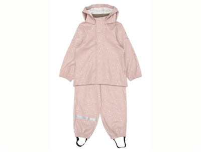 Mikk-line rain set adobe rose with glitter print