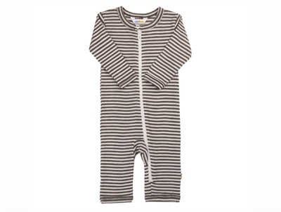 Joha brown striped wool/silk one-piece