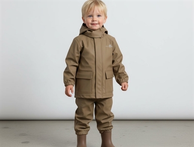 Ver de Terre caramel rainwear set PU