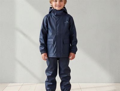 Ver de Terre navy rainwear set PU