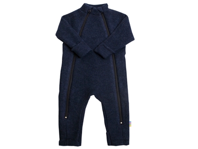 Joha dark blue melange jumpsuit merino wool  