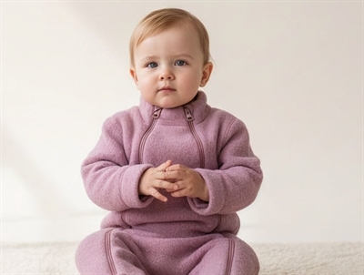 Joha old rose jumpsuit merino wool  