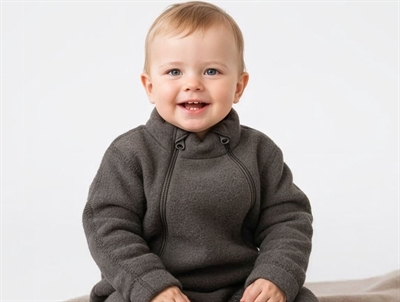 Joha dark bark jumpsuit merino wool  