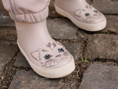 Mikk-line rubber boot lavender with unicorn