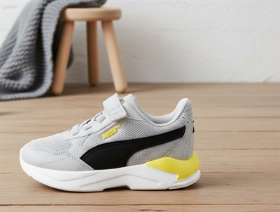 Puma  gray puma/black pele yellow sneakers X-Ray