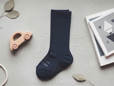 GoBabyGo bamboo socks anti-slip dark grey melange