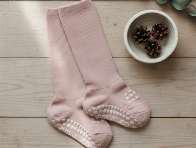 GoBabyGo bamboo socks anti-slip soft pink