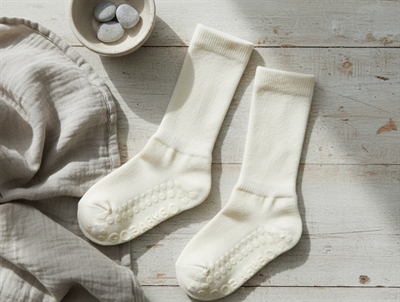 GoBabyGo socks off-white merino wool