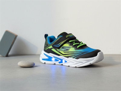 Skechers sneakers black/silver multi with lights