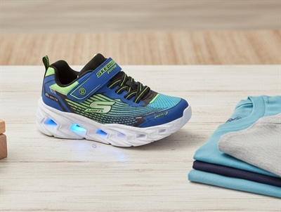 Skechers sneakers black/silver multi with lights