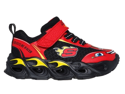 Skechers sneakers red/black lightning with lights