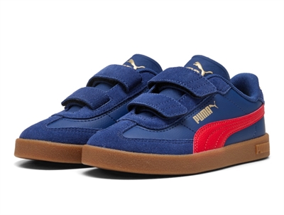Puma Club II Era navy sneaker with red detail and velcro