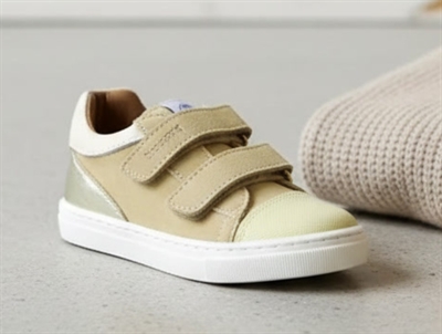 Bisgaard yellow Mika shoes with heart