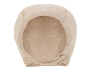 Huttelihut bonnet camel melange in wool fleece