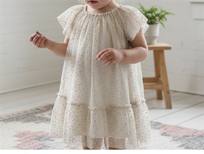 Huttelihut eggnog gold glitter dress