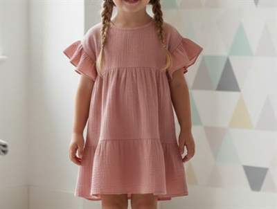 Huttelihut dress ash rose in woven muslin