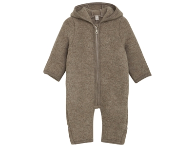 Huttelihut pramsuit savannah melange in wool fleece with hood