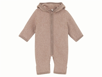 Huttelihut bonnet camel melange in wool fleece