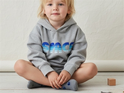 Soft Gallery hoodie Bowie gray melange space