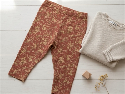 Wheat leggings apple butter flowers