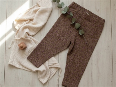Wheat leggings hazel flowers jersey