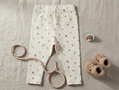 Wheat leggings chalk flowers