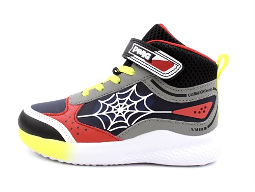 Primigi nero rosso sneaker med blinkys