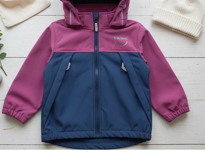 Viking plum soft shell transition jacket