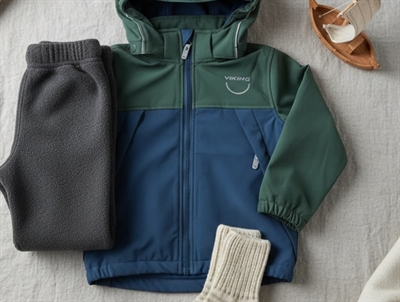 Viking dark green soft shell transition jacket