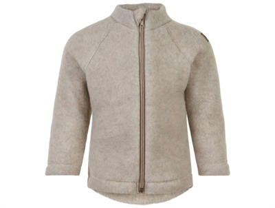 Mikk-line melange offwhite cardigan/jacket merino wool