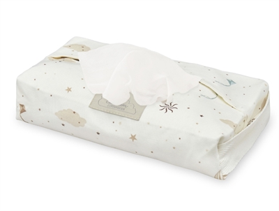 Cam Cam star pillow pressed leaves blue