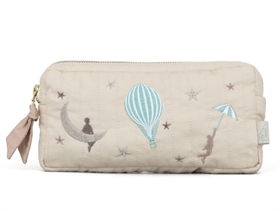 Cam Cam star pillow pressed leaves blue