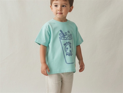 Soft Gallery t-shirt Asger blue tint blue soda