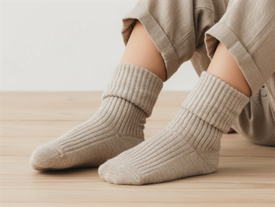 MP cotton socks light brown (3-pack)