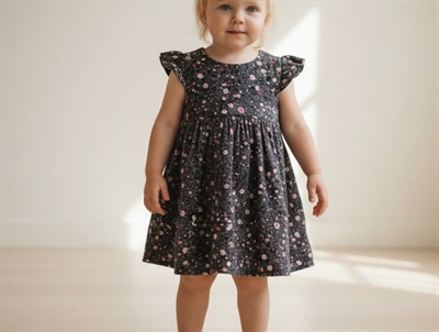 Wheat dress Minnie flower midnight blue