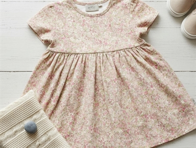 Wheat dress Nova Bees and flowers