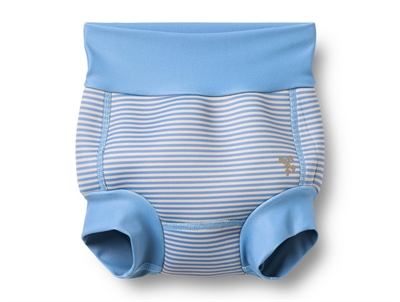 Wheat Anker baby swim shorts neoprene with light blue stripes