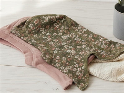 Wheat balaclava Amel flowers powder cotton (2-pack)