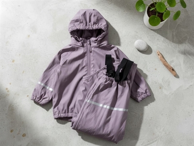 CeLaVi moonscape rain set pants and jacket with fleece lining  