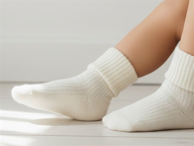 MP snow white socks wool (2-pack)