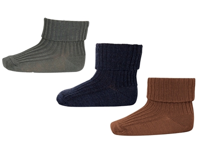 MP Eli socks cedar mix with stripes cotton (3-pack)