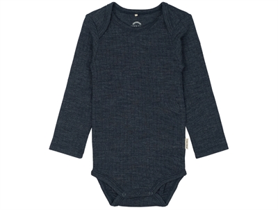 Mikk-Line body melange blue nights merino wool