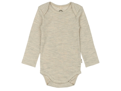 Mikk-Line body melange offwhite merino wool