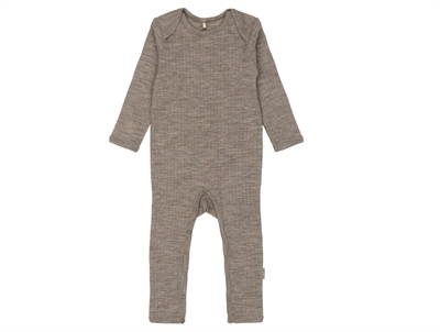 Mikk-Line jumpsuit melange denver in merino wool