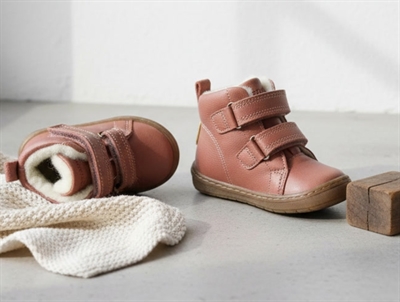 Bisgaard winter toddler shoe Dee nude with velcro and TEX