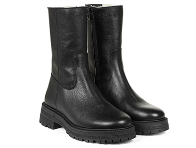 Angulus black winter boot with buckles and TEX  