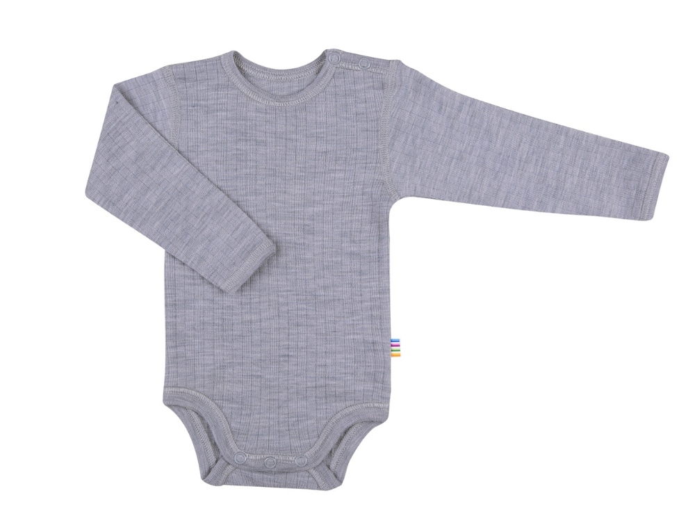 Joha light grey melange body merino wool  