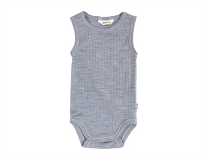 Joha light grey melange body merino wool  