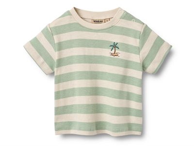 Wgurheat Liam t-shirt mint stripe in cotton